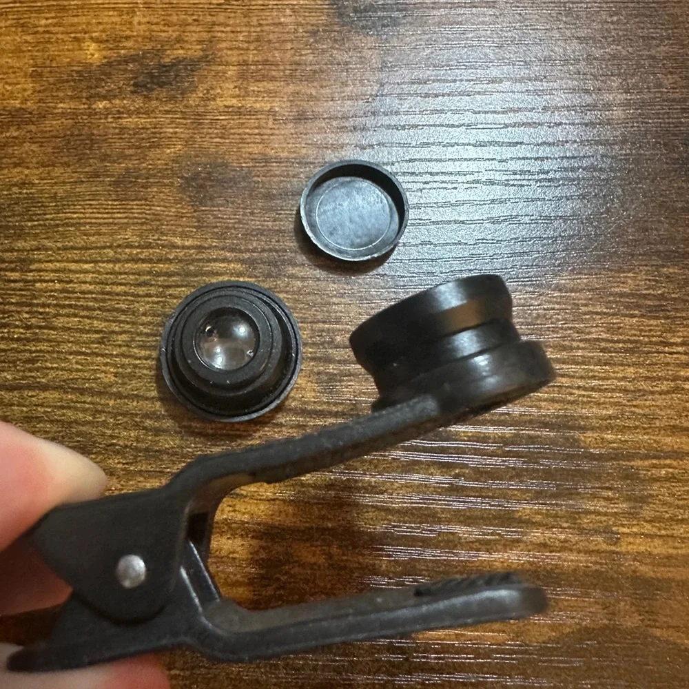 Black Clip-On Camera Lens Set